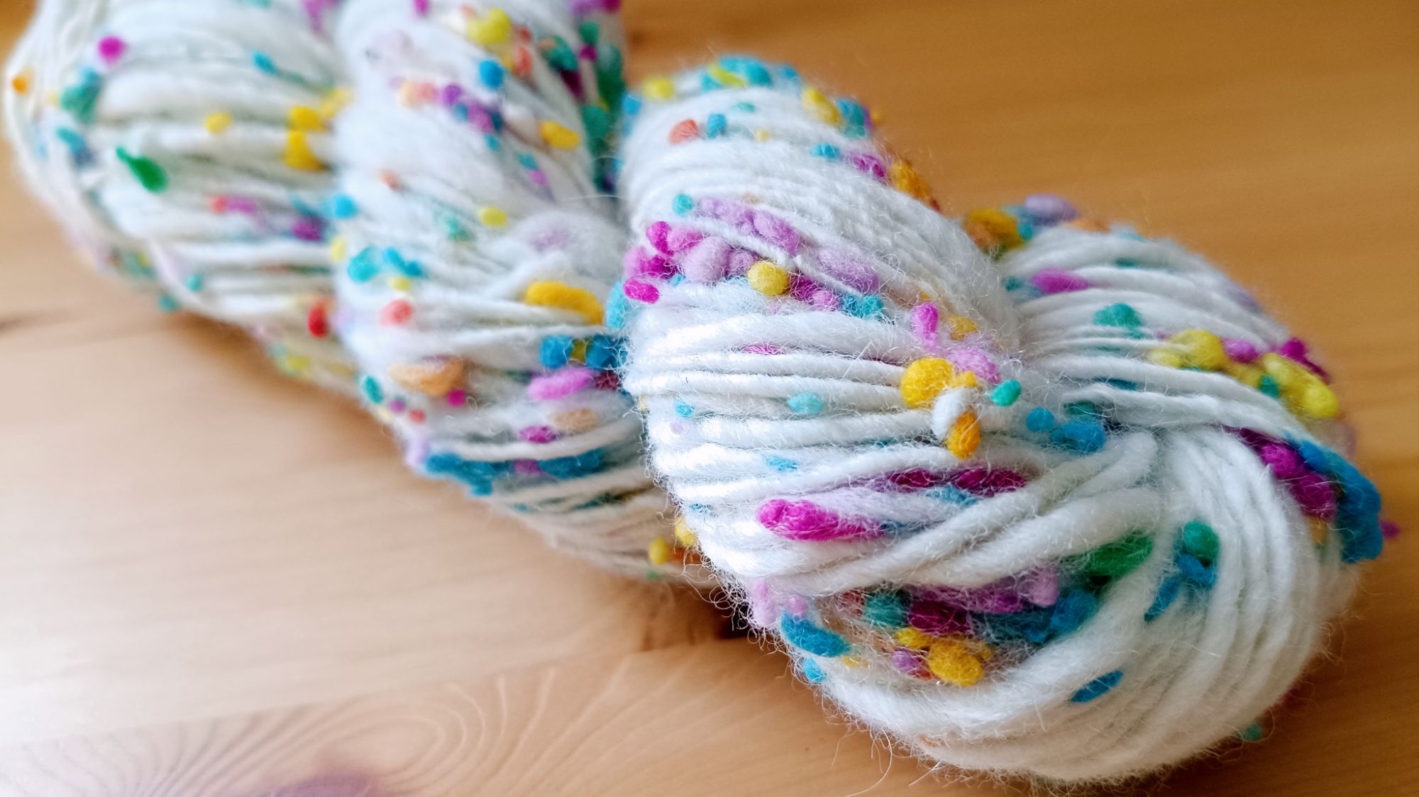 Confetti Yarn – Did I “invent” how to make TWEED?!