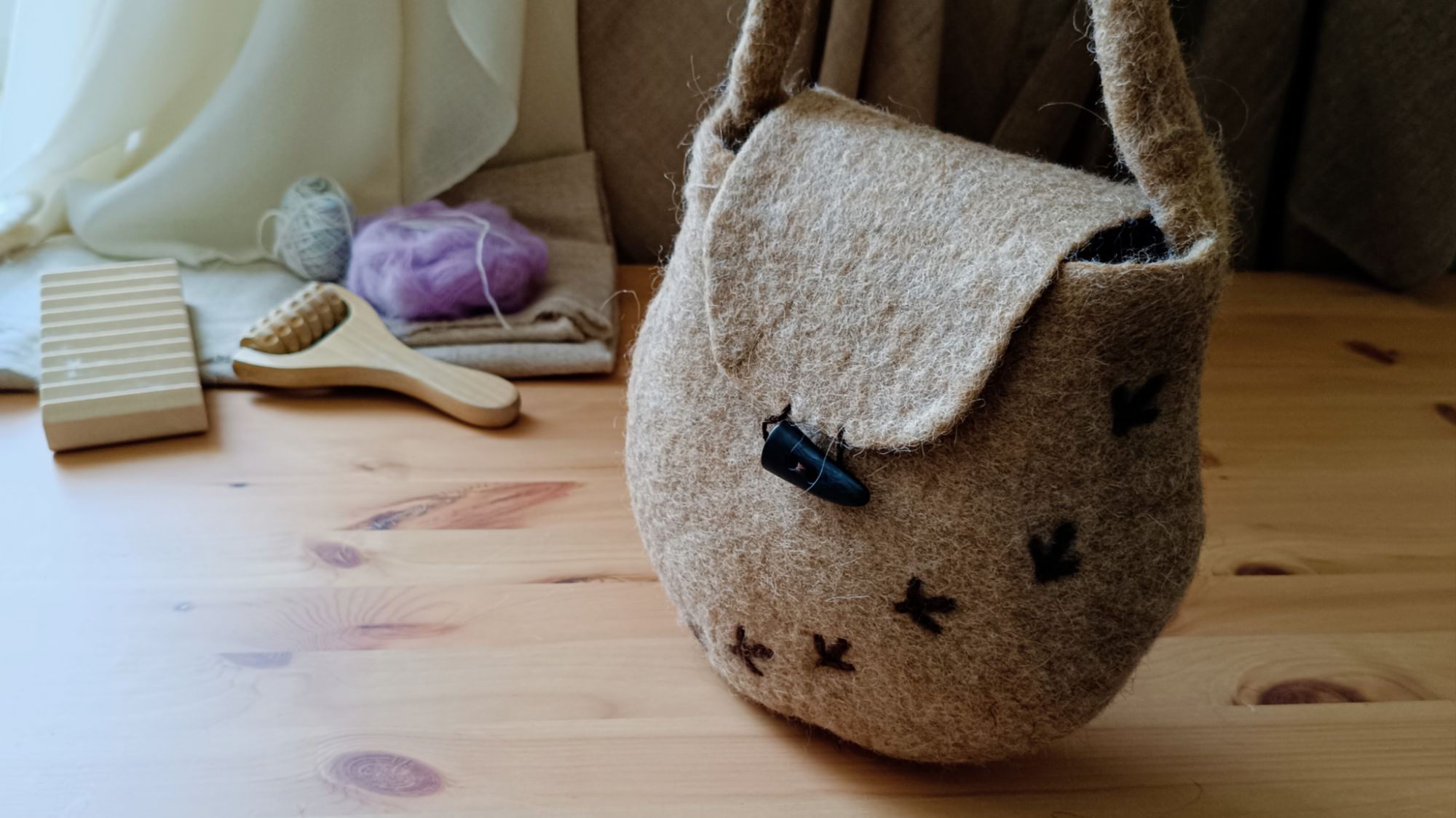 Felting 15 Years Old Wool